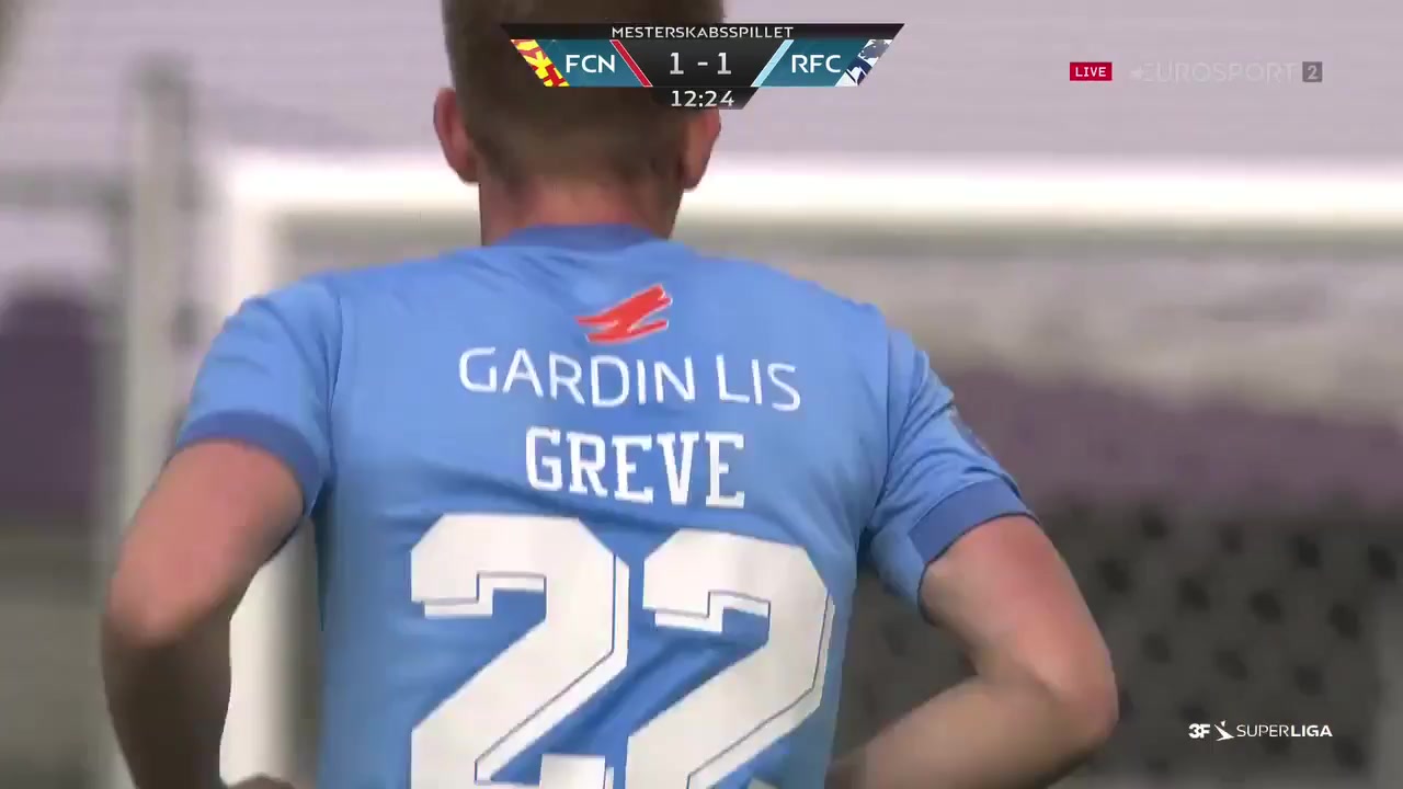 DEN SASL Nordsjaelland Vs Randers FC 12 phút Mathias GreveVào, ghi bàn 1:1