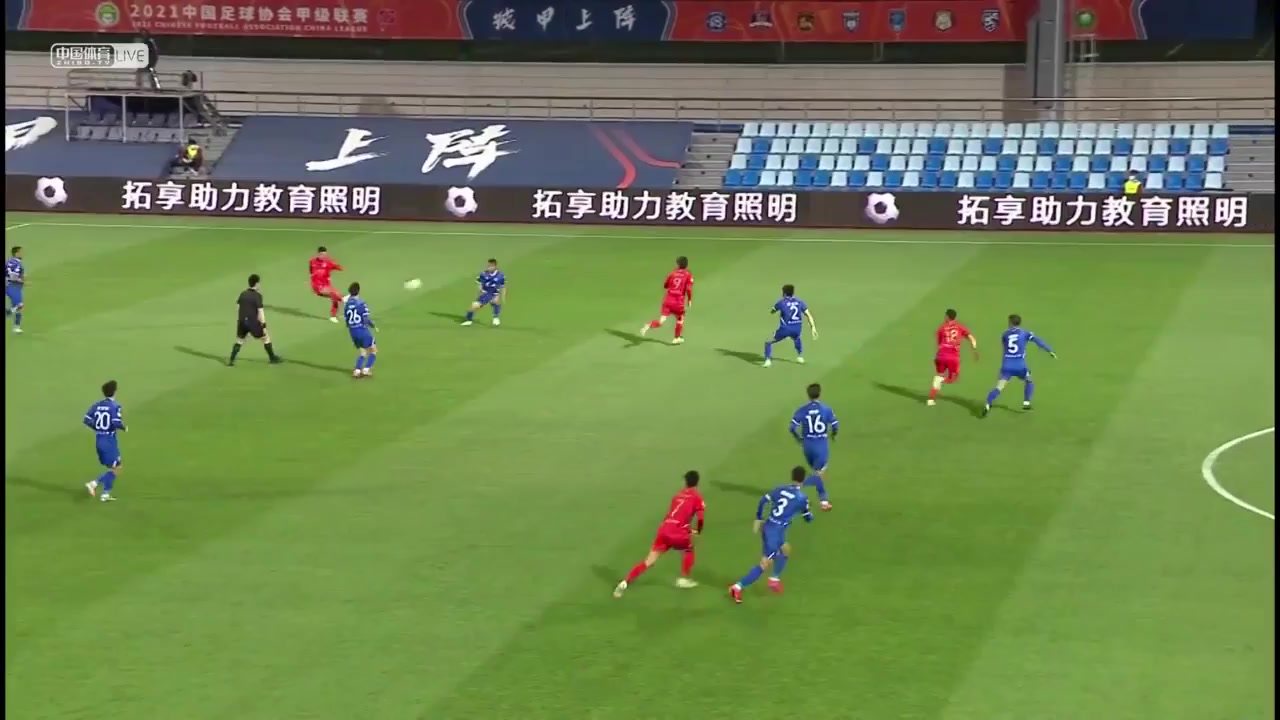 中甲B 北京北体大(中) Vs 昆山FC 20分田玉达进球,比分1:0