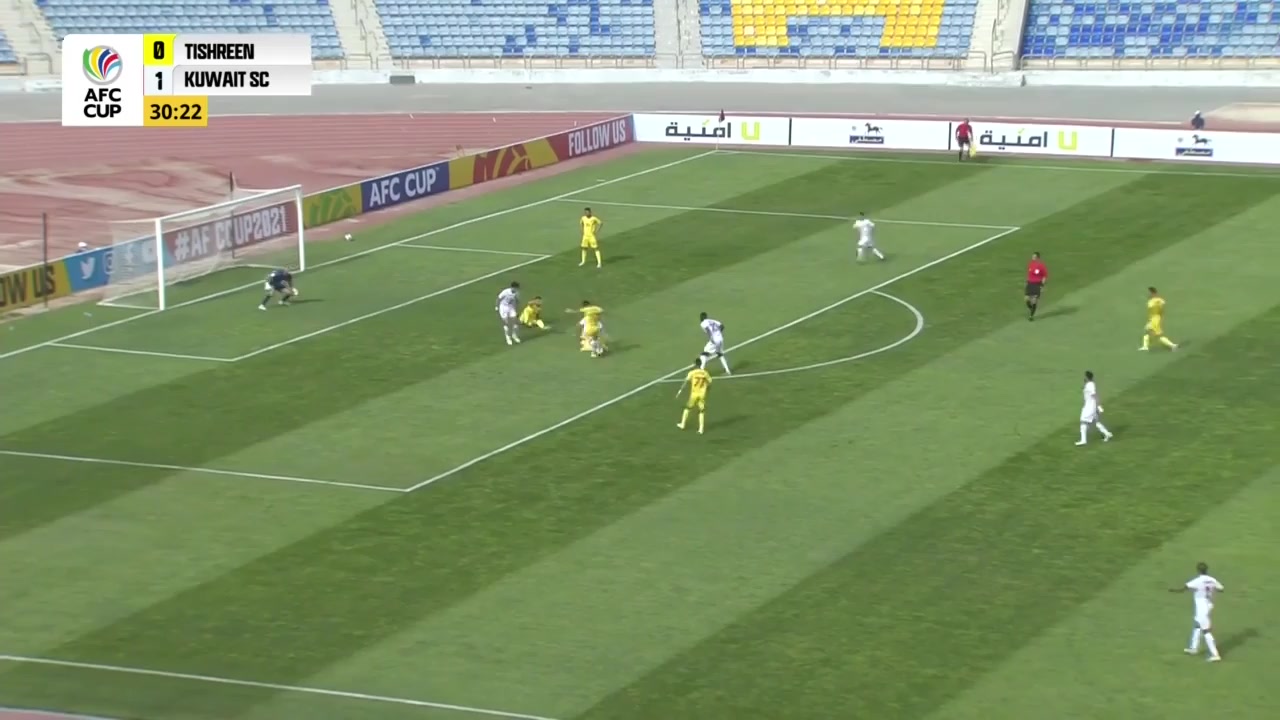 AFC Cup Teshrin SC Vs Al Kuwait SC Sabagh Goal in 30 min, Score 1:1