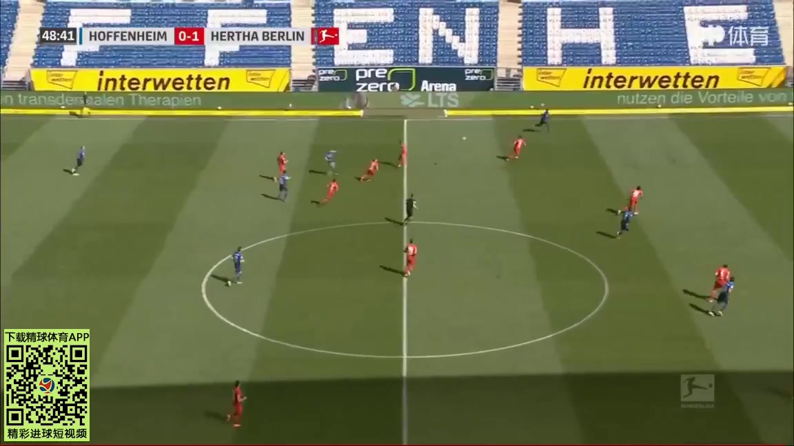 Bundesliga TSG Hoffenheim Vs Hertha Berlin 49 phút Sargis AdamyanVào, ghi bàn 1:1