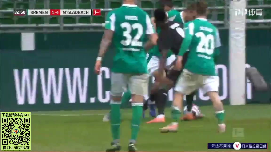 Bundesliga Werder Bremen Vs Borussia Monchengladbach 83 phút Niclas FullkrugVào, ghi bàn 2:4