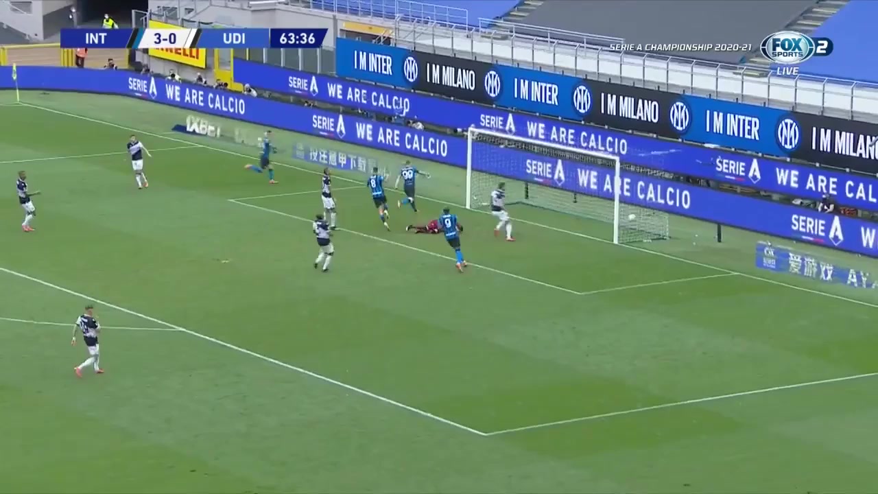 Serie A Inter Milan Vs Udinese Ivan Perisic Goal in 64 min, Score 4:0