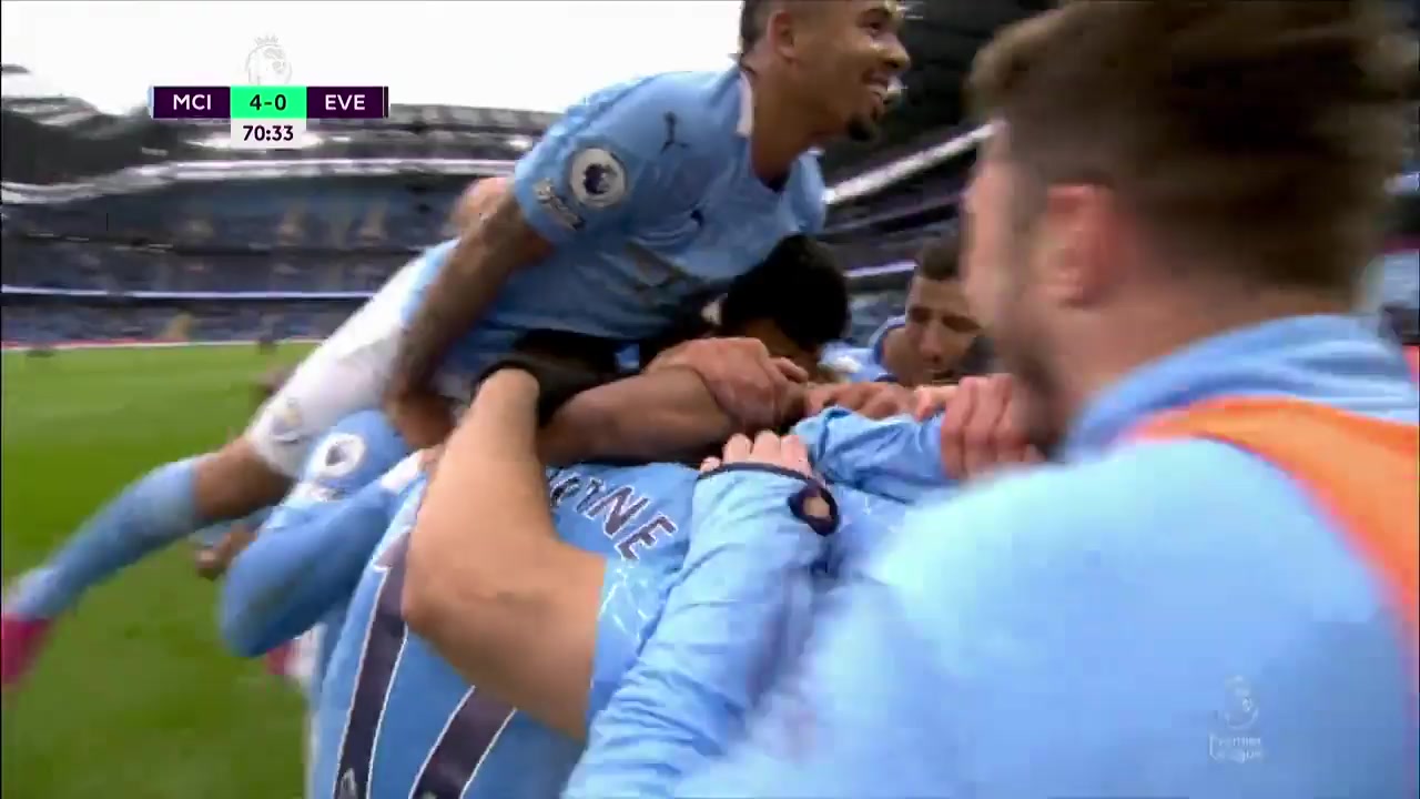 EPL Manchester City Vs Everton 70 phút Sergio Leonel Kun AgueroVào, ghi bàn 4:0