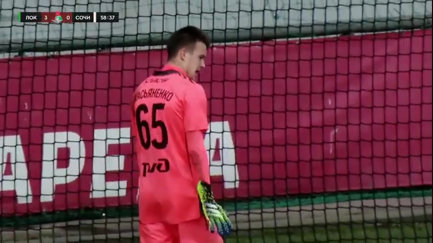 RUS YthC Lokomotiv Moscow Youth Vs PFC Sochi Youth Kolmakov Goal in 60 min, Score 3:1