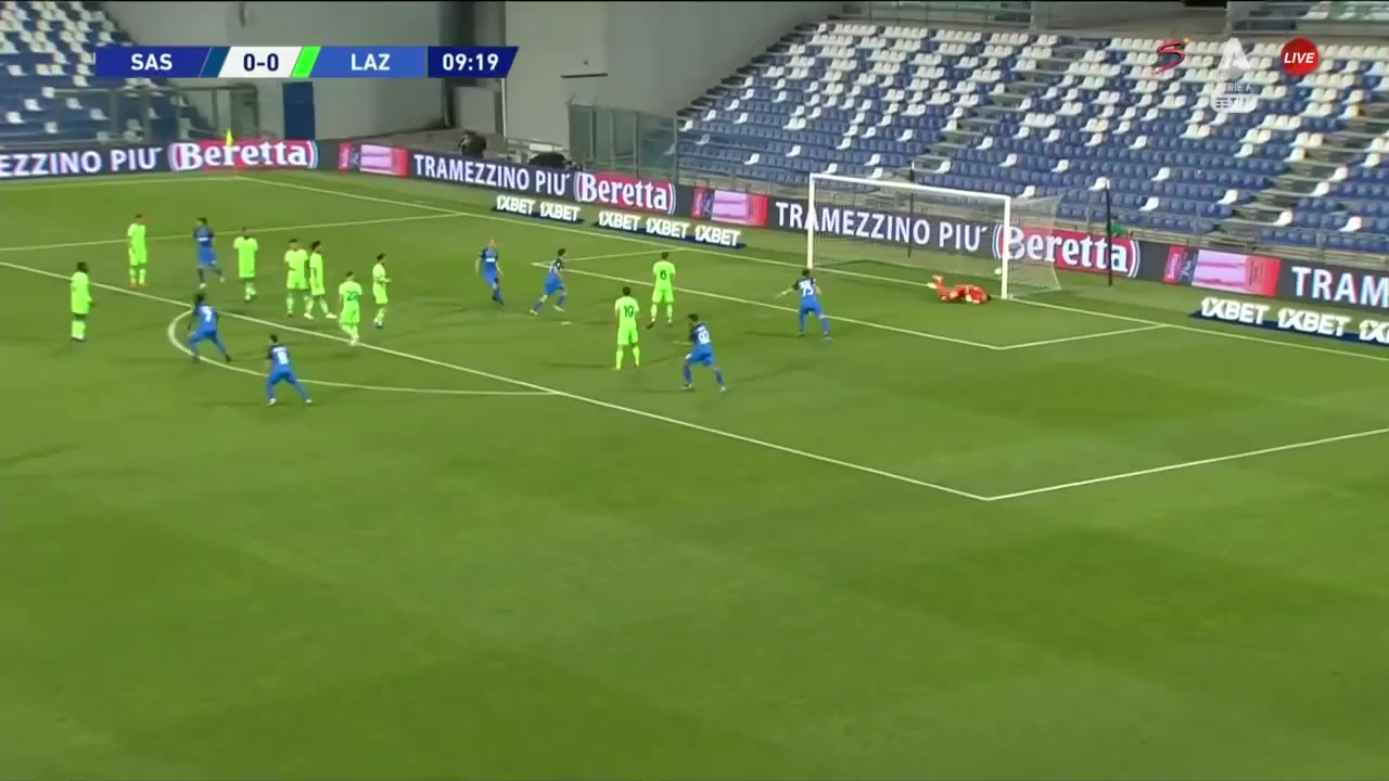 Serie A Sassuolo Vs Lazio Giorgos Kyriakopoulos Goal in 9 min, Score 1:0