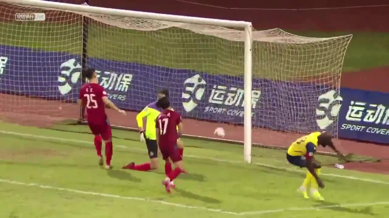 中甲A 梅州客家 Vs 陕西长安竞技 88分坦布进球,比分3:2