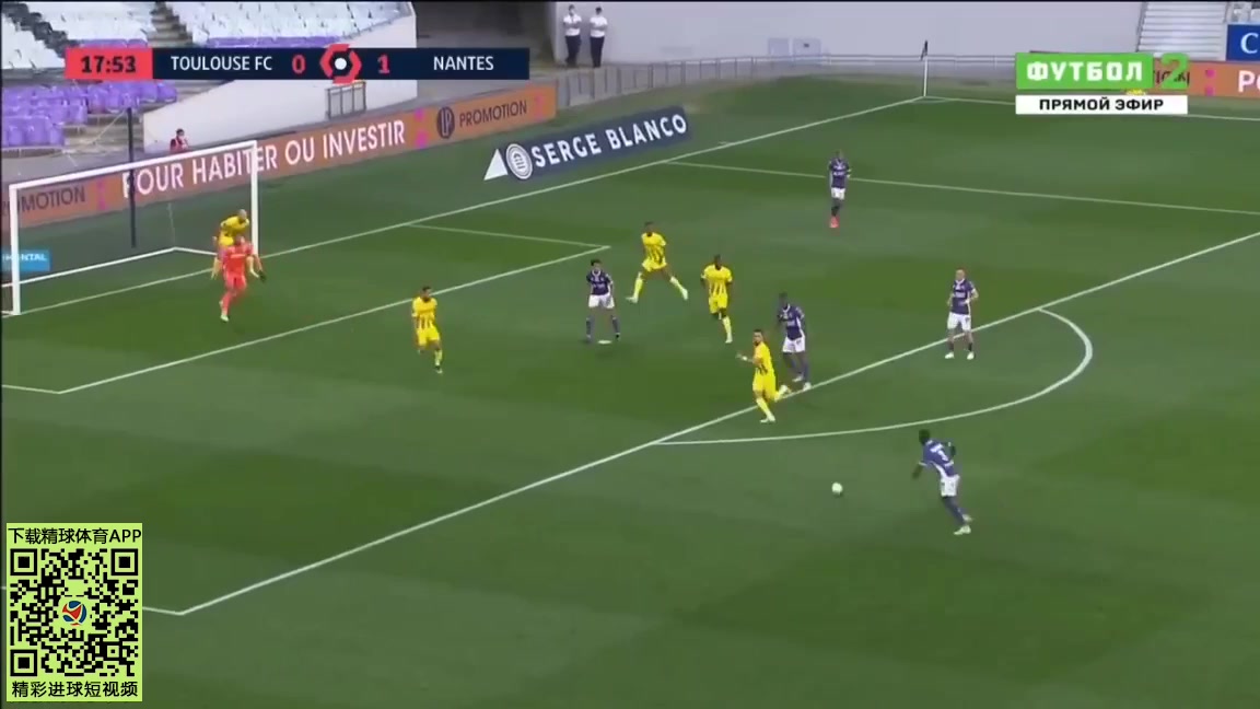 FRA D2 Toulouse Vs Nantes 17 phút Vào, ghi bàn 1:1