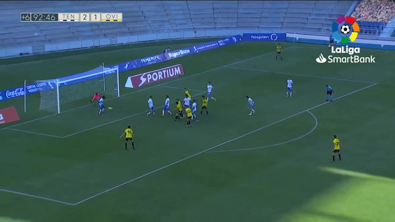 SPA D2 Tenerife Vs Real Oviedo Gustavo Blanco Leschuk Goal in 93 min, Score 2:2