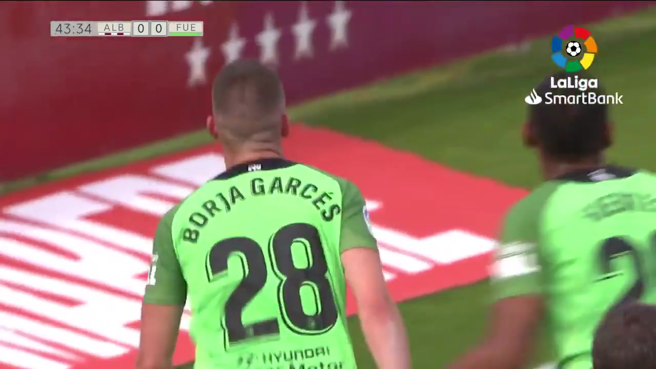 SPA D2 Albacete Vs Fuenlabrada Borja Garces Moreno Goal in 43 min, Score 0:1