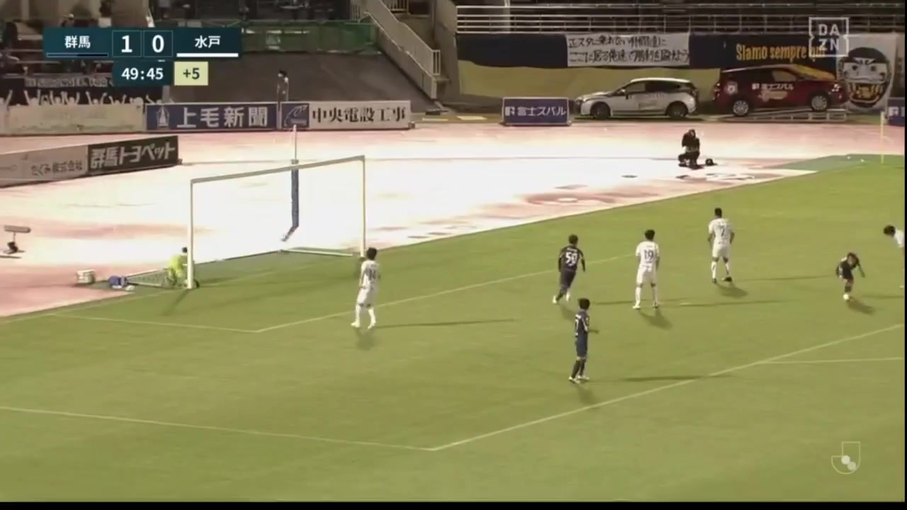 JPN D2 Thespa Kusatsu Vs Mito Hollyhock 45+ ทำประตู Shuto Kitagawa ประตู, ทำคะแนน 1:0