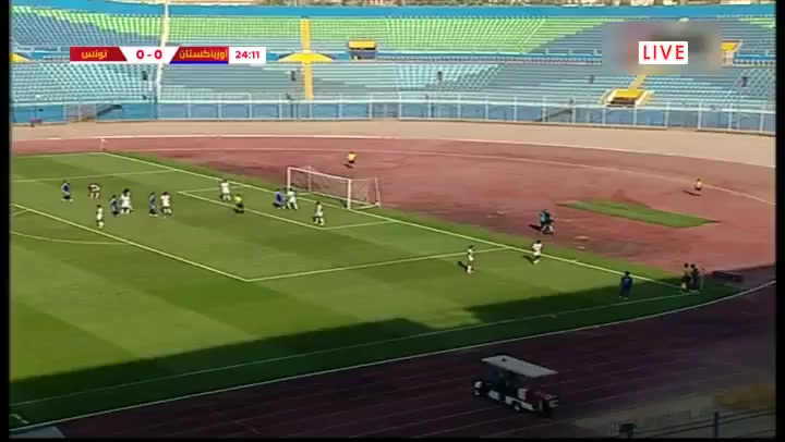 Arab Cup U20 Uzbekistan U20 Vs Tunisia U20 Abid Goal in 24 min, Score 0:1