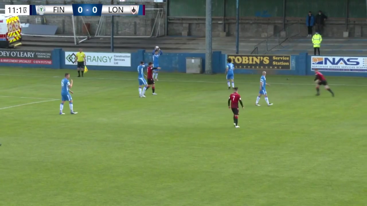 IRE PR Finn Harps Vs Longford Town 12 ทำประตู Aaron Dobbs ประตู, ทำคะแนน 0:1