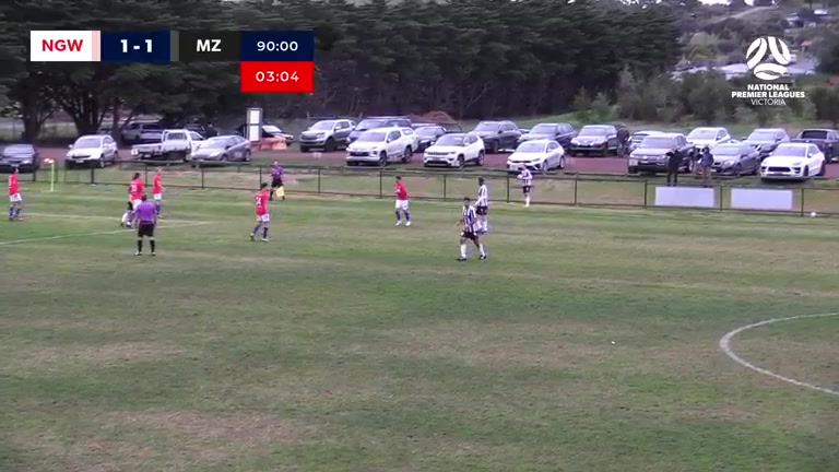 Aus VD1 North Geelong Warriors Vs Moreland Zebras  Goal in 93 min, Score 1:2