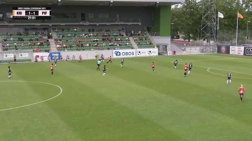 SWE WD1 Kristianstads DFF (w) Vs Pitea IF (w) Nilsson Goal in 22 min, Score 2:1