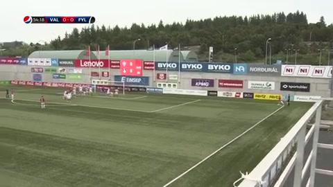 ICE PR Valur Reykjavik Vs Fylkir Haukur Pall Sigurdsson Goal in 55 min, Score 1:0