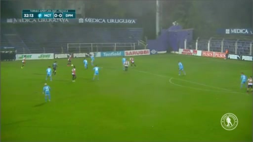 URU D1 Torque Vs Deportivo Maldonado Hernan Toledo Goal in 32 min, Score 0:1