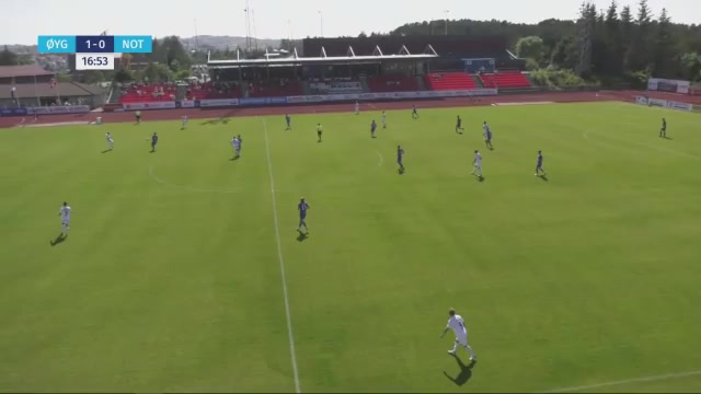 NOR D2 Oygarden FK Vs Notodden FK Sundberg Goal in 17 min, Score 2:0