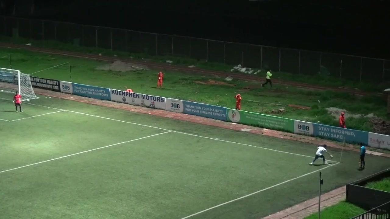 Bhutan SL Thimphu City Vs Transport United FC  Goal in 83 min, Score 3:2