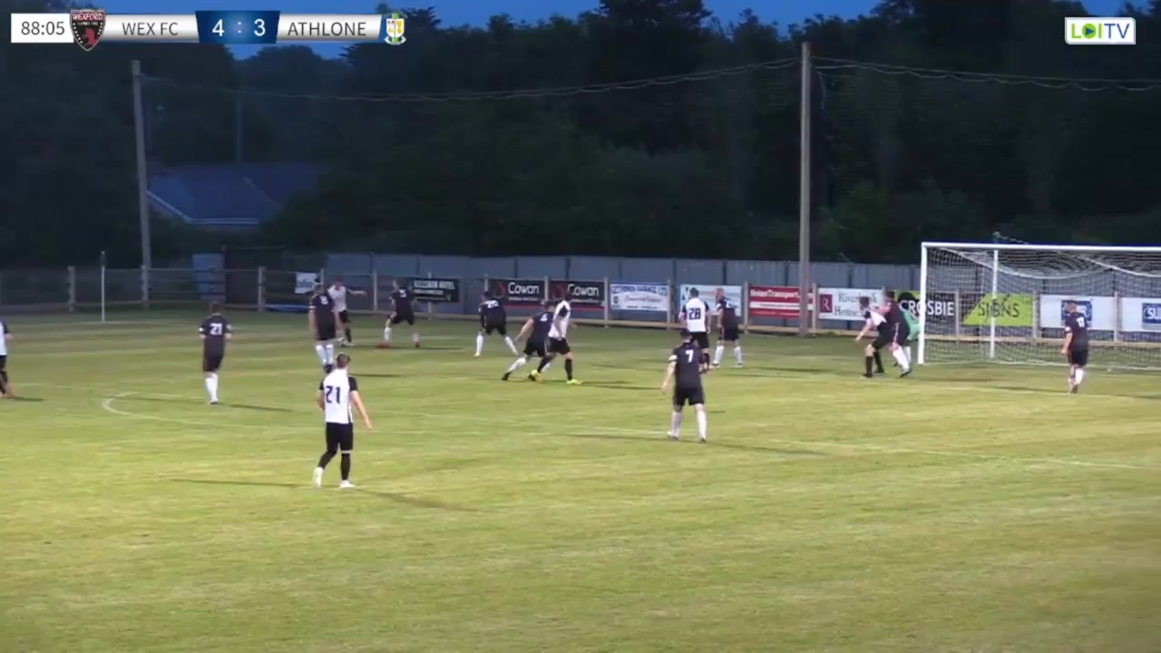 IRE D1 Wexford (Youth) Vs Athlone Town Wixted Goal in 89 min, Score 4:4