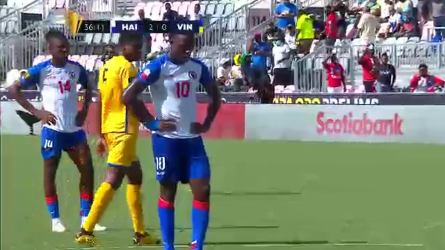 CGC Haiti Vs St. Vincent   Grenadines Derrick Etienne Goal in 36 min, Score 3:0