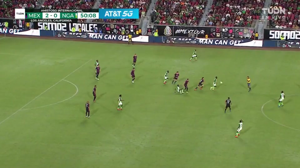 INT FRL Mexico Vs Nigeria Hector Miguel Herrera Lopez Goal in 52 min, Score 3:0