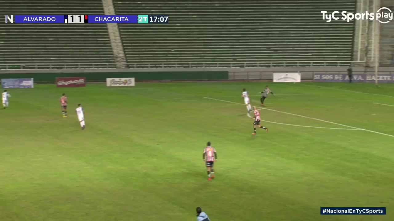 ARG D2 Alvarado Mar del Plata Vs Chacarita juniors 63 phút Marcos Emanuel AstinaVào, ghi bàn 2:1