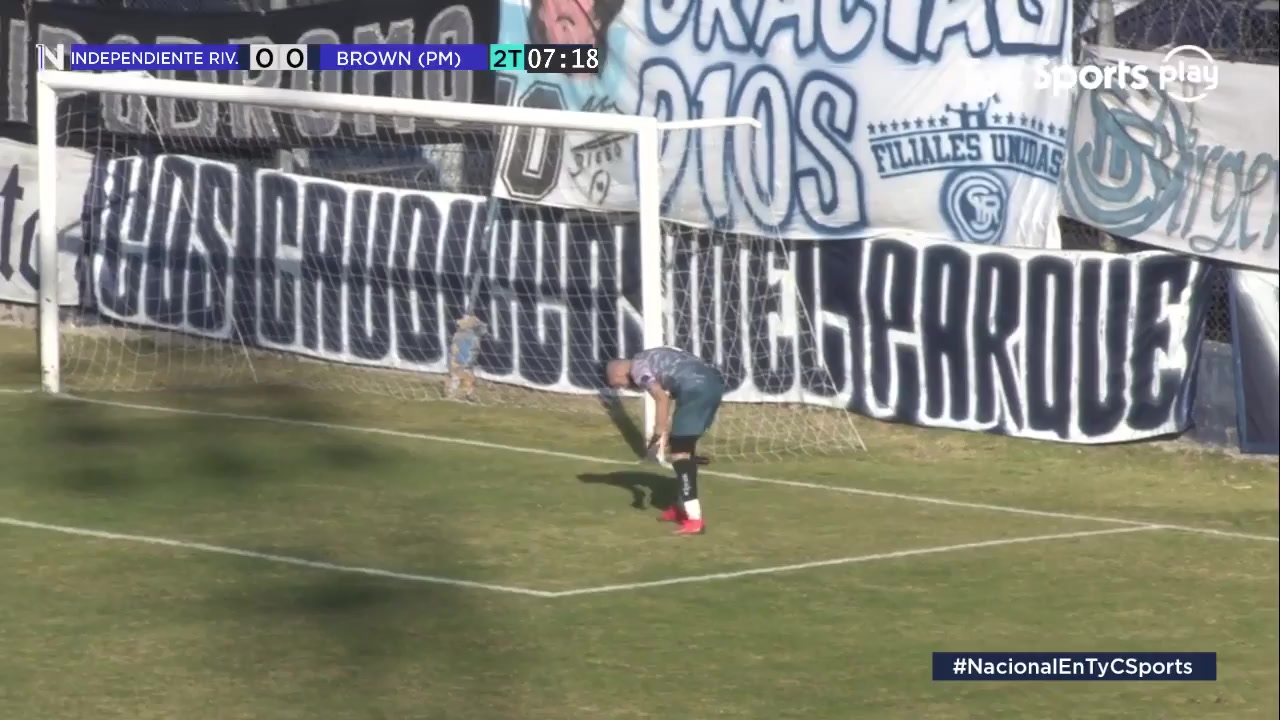 ARG D2 Independiente Rivadavia Vs Guillermo Brown 53 ทำประตู Sebastian Medina ประตู, ทำคะแนน 0:1