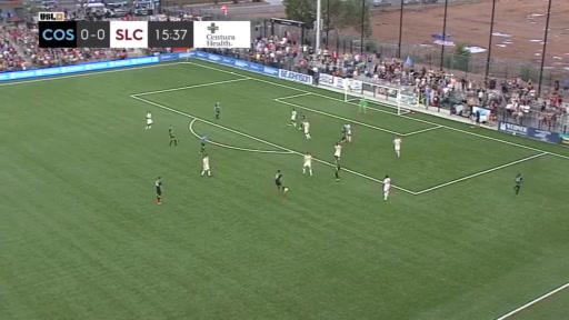 USL CH Colorado Springs Switchbacks FC Vs Real Monarchs Deshane Beckford Goal in 15 min, Score 1:0