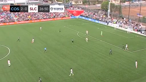 USL CH Colorado Springs Switchbacks FC Vs Real Monarchs Aris Briggs Goal in 26 min, Score 2:1