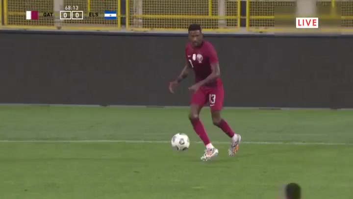 INT FRL El Salvador Vs Qatar Almoez Ali Zainalabiddin Abdulla Goal in 69 min, Score 0:1