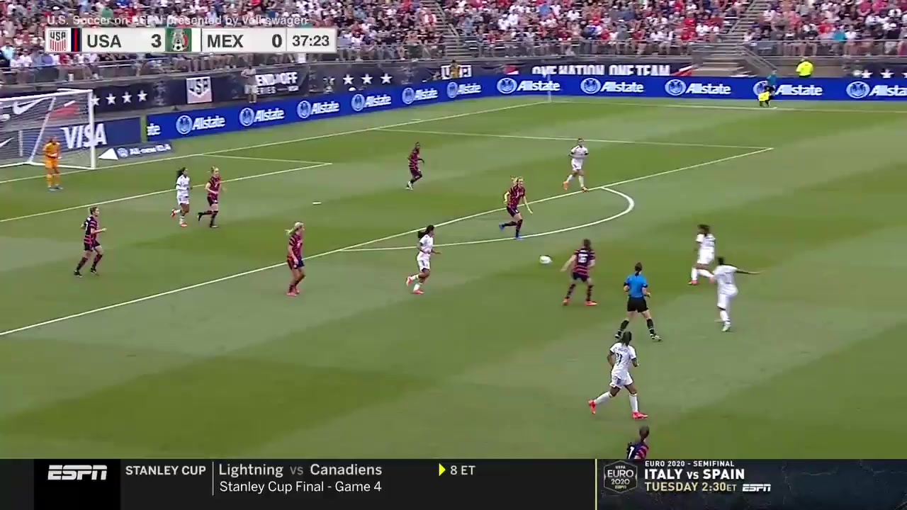 INT FRL USA (w) Vs Mexico (w) 38 phút Tobin HeathVào, ghi bàn 4:0