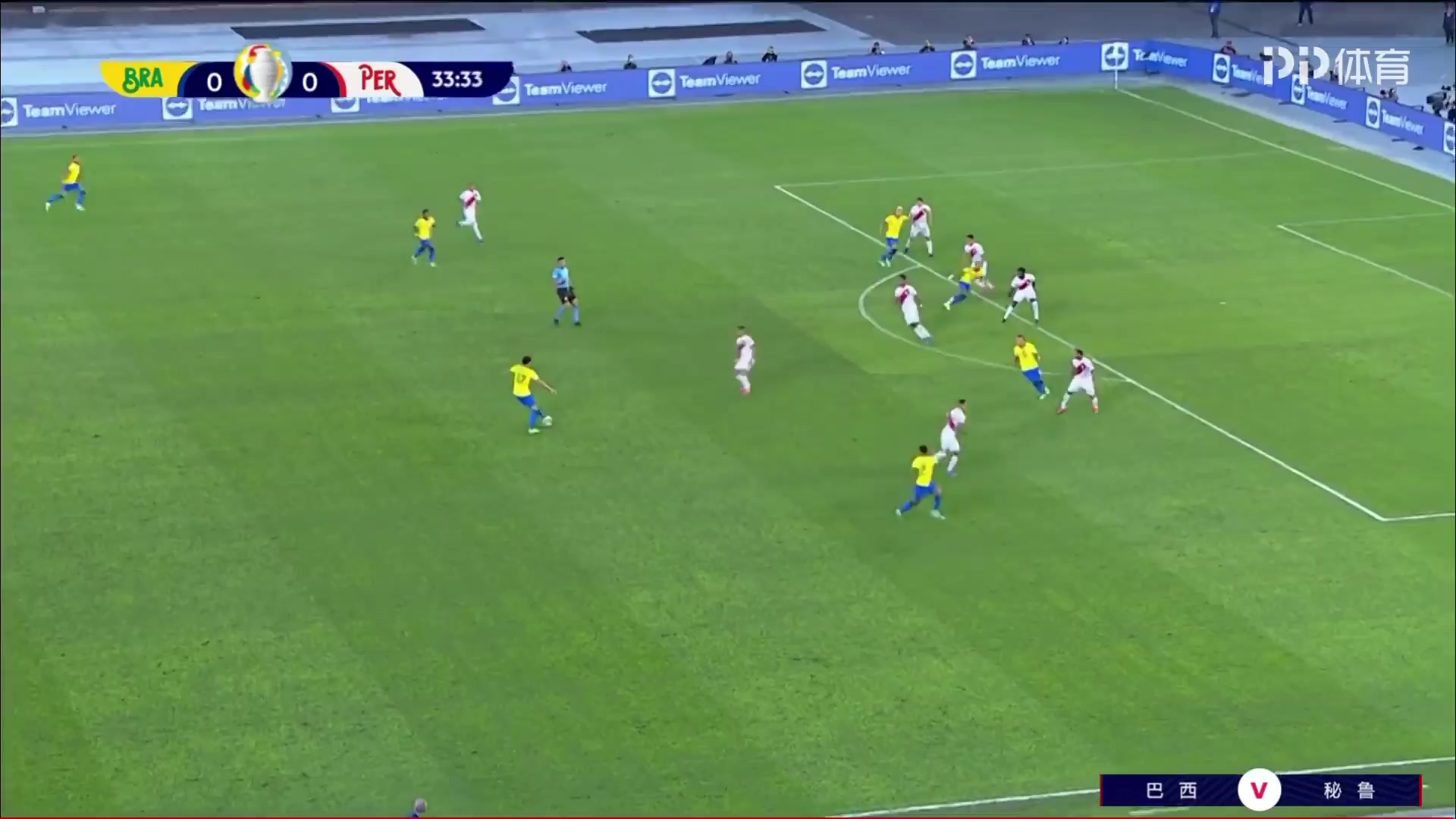 AMEC Brazil Vs Peru Lucas Tolentino Coelho de Lima Goal in 34 min, Score 1:0