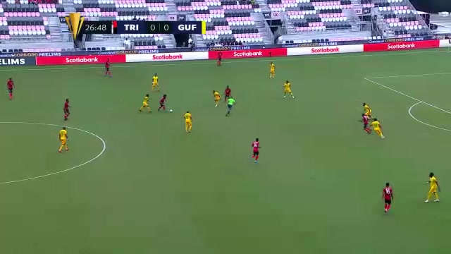 CGC Trinidad   Tobago Vs French Guiana Kevin Molino Goal in 26 min, Score 1:0