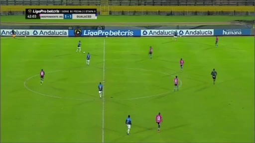 EC D2 CD Independiente Juniors Vs Gualaceo SC Grueso Goal in 42 min, Score 1:2