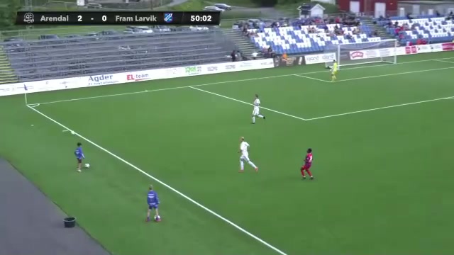 NOR D2 FK Arendal Vs Fram Larvik Nordengen Goal in 52 min, Score 2:1