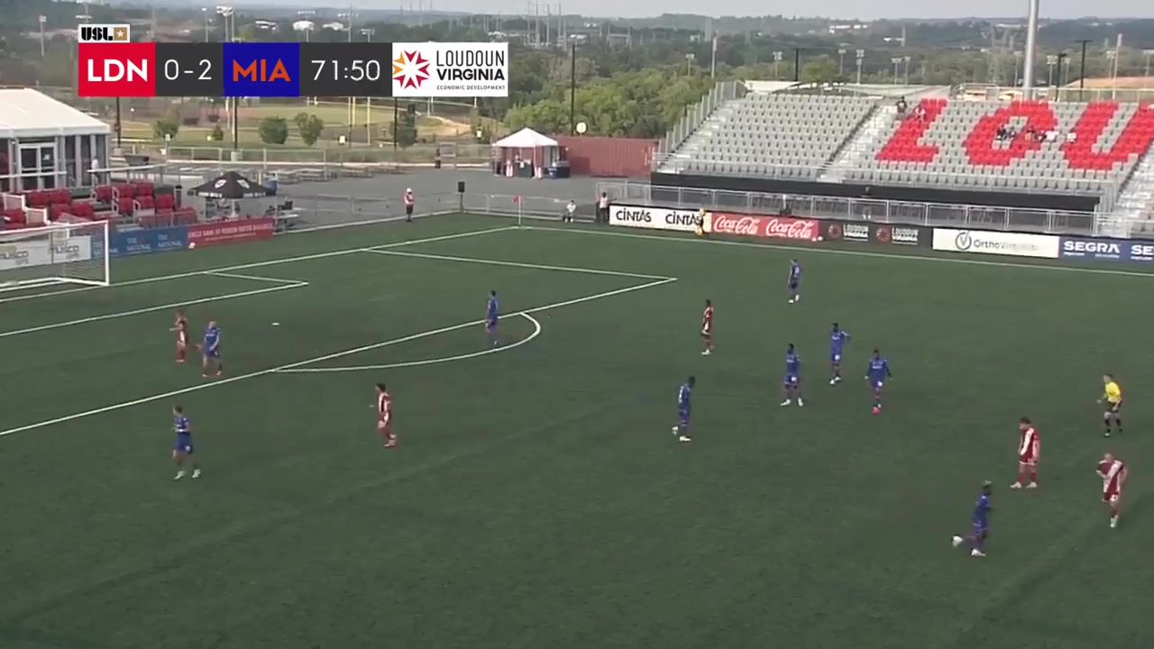 美乙 劳顿联 Vs 迈阿密FC 73分阿莱尔·马丁内斯进球,比分0:3