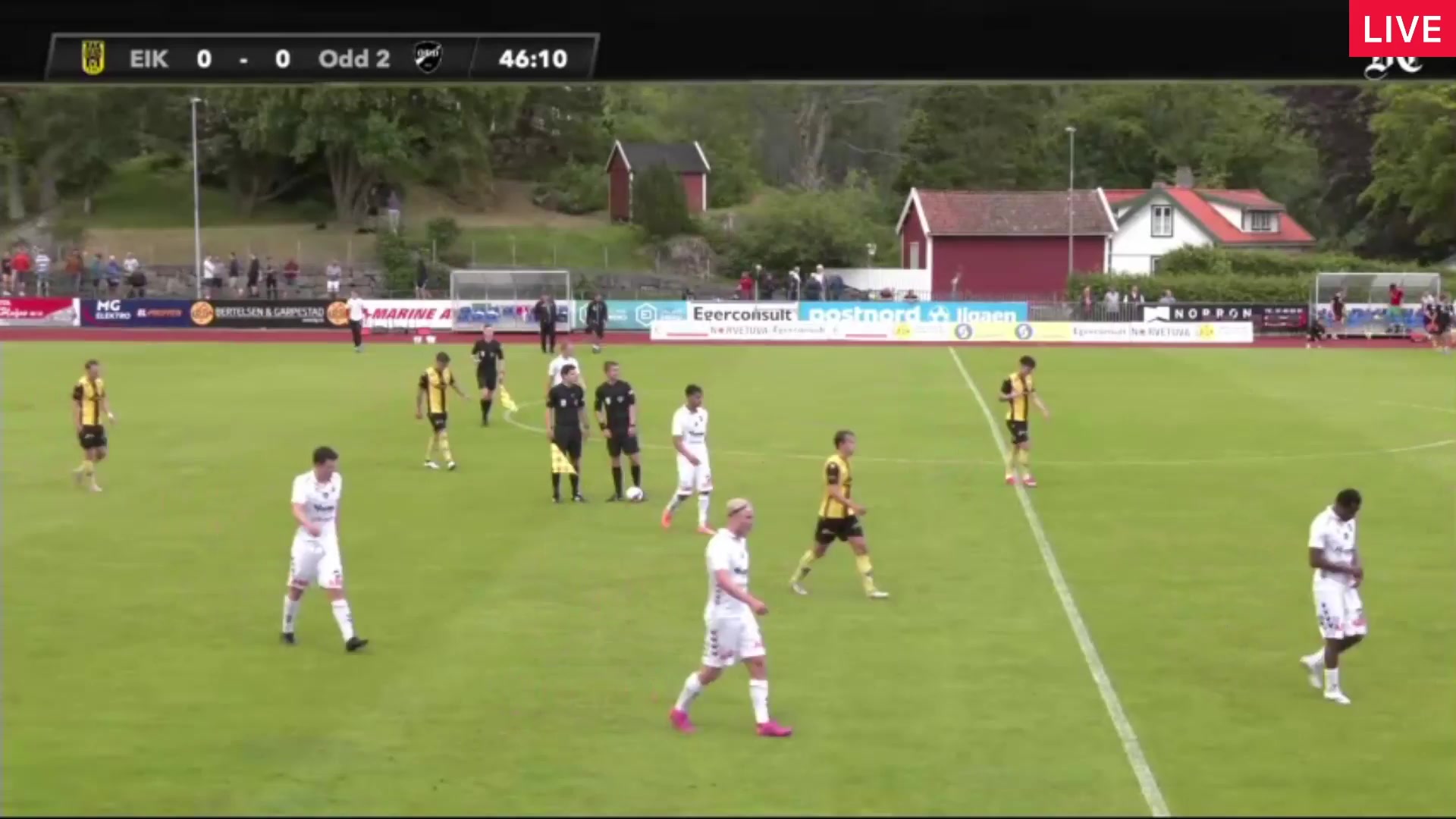 NOR D2 Egersunds IK Vs Odd Grenland 2 Breimyr Goal in 45 min, Score 1:2