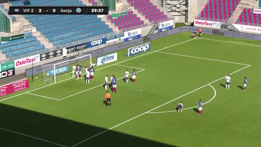 NOR D2 Valerenga B Vs Senja Skaret Goal in 30 min, Score 3:0
