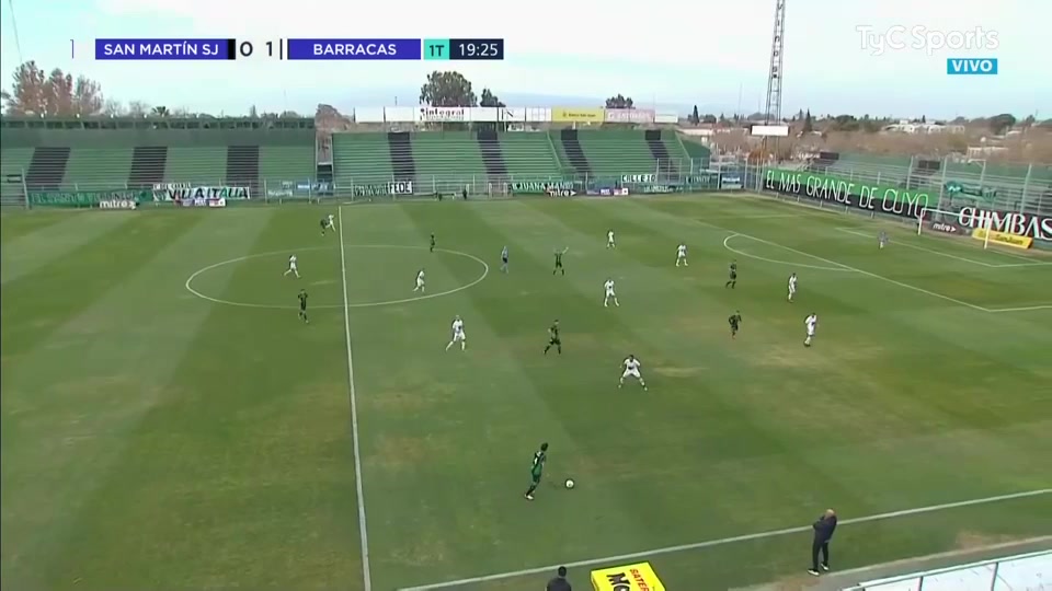 ARG D2 San Martin San Juan Vs Barracas Central 19 phút Gonzalo BerterameVào, ghi bàn 1:1