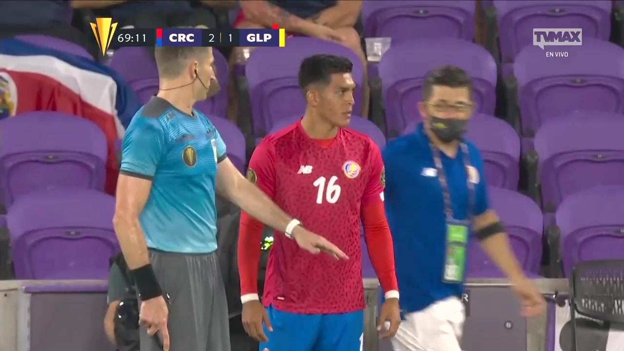 CGC Costa Rica Vs Guadeloupe Celso Borges Goal in 71 min, Score 3:1