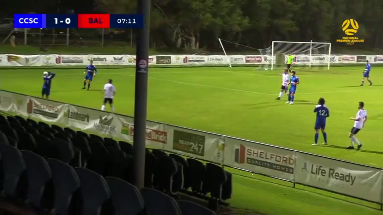 WAUS D1 Cockburn City Vs Balcatta FC Dos Santos Goal in 5 min, Score 1:0