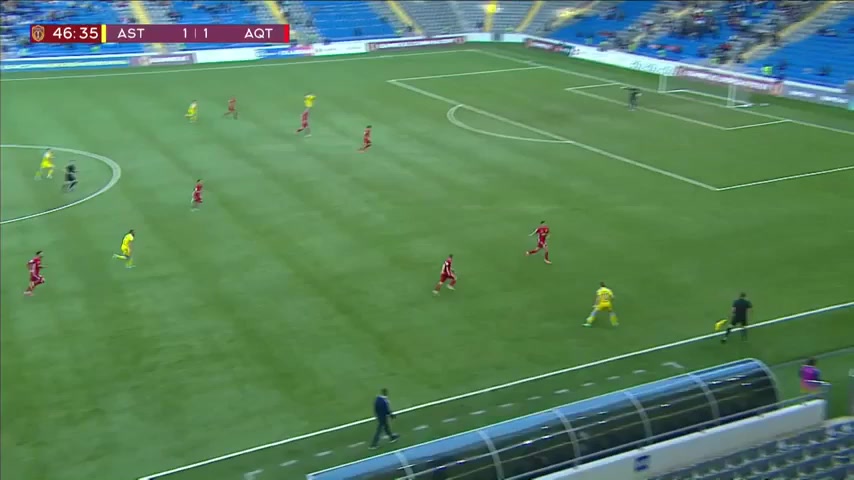 KAZ C Lokomotiv Astana Vs FK Aktobe Lento 48 phút Oleg ChernyshovVào, ghi bàn 2:1