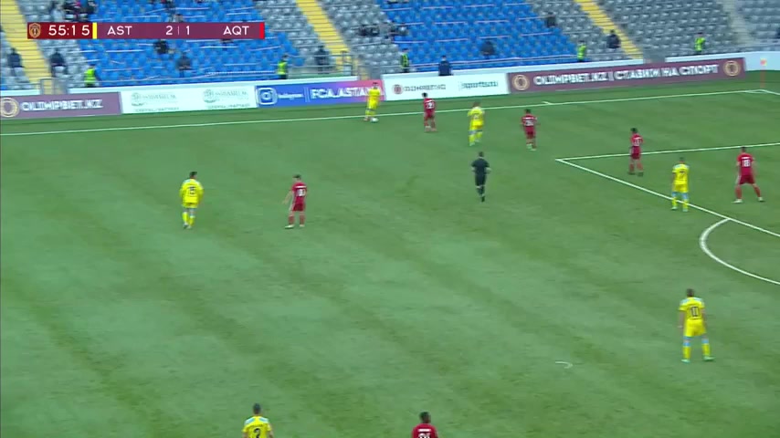 KAZ C Lokomotiv Astana Vs FK Aktobe Lento 56 phút Vào, ghi bàn 3:1