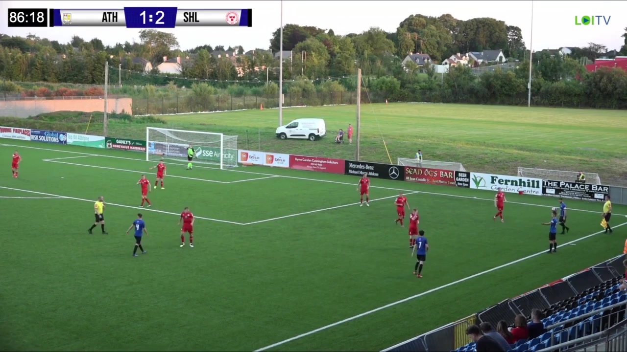 IRE D1 Athlone Town Vs Shelbourne 87 ทำประตู  ประตู, ทำคะแนน 1:3