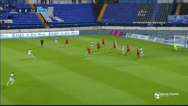 CRO D1 ZNK Osijek Vs HNK Sibenik Ramon Mierez Goal in 62 min, Score 1:0