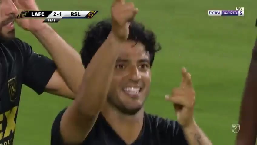 MLS Los Angeles FC Vs Real Salt Lake 78 ทำประตู Carlos Alberto Vela ประตู, ทำคะแนน 2:1