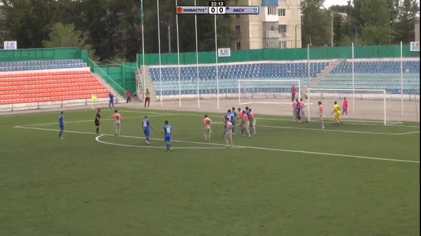 KAZ D1 Ekibastuzets Vs FK Aksu  Goal in 22 min, Score 0:1