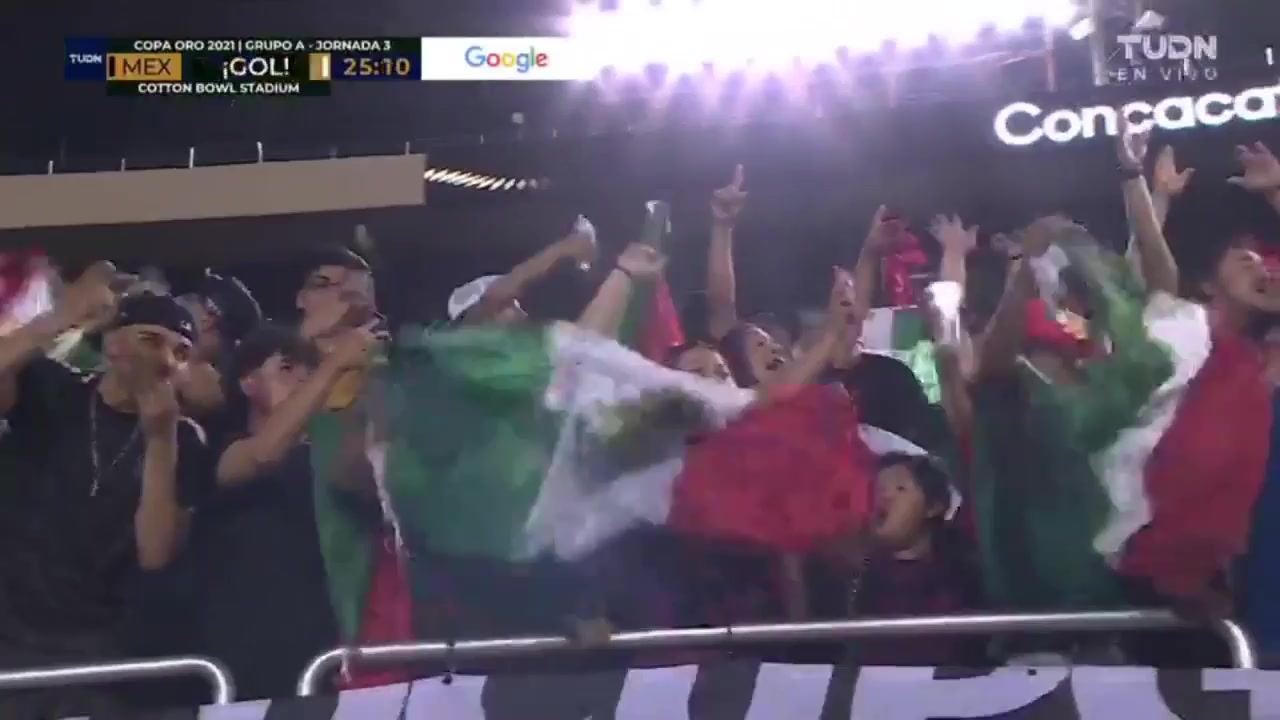 CGC Mexico Vs El Salvador Luis Alfonso Rodriguez Alanis Goal in 25 min, Score 1:0