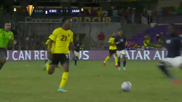 CGC Costa Rica Vs Jamaica Gonzalez Bryan Ruiz Goal in 52 min, Score 1:0