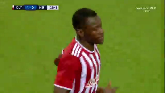 103 Olympiakos Piraeus Vs FC Neftci Baku 28 skor gol Mohamed Mady Camara, skor 1:0